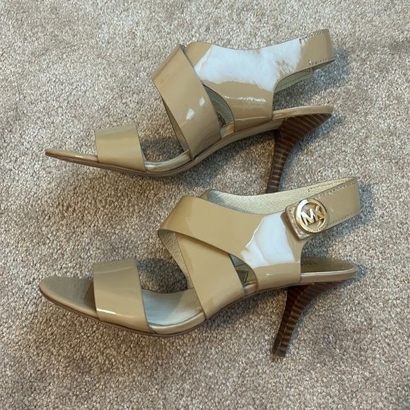 MICHAEL Michael Kors Open Toe Sandals - Joselle Logo High-Heel, Size 6.5 - Picture 6 of 11